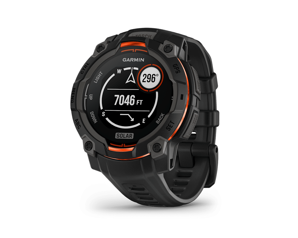 Garmin Instinct 3 45mm-Solar-Black Bezel with Black Band