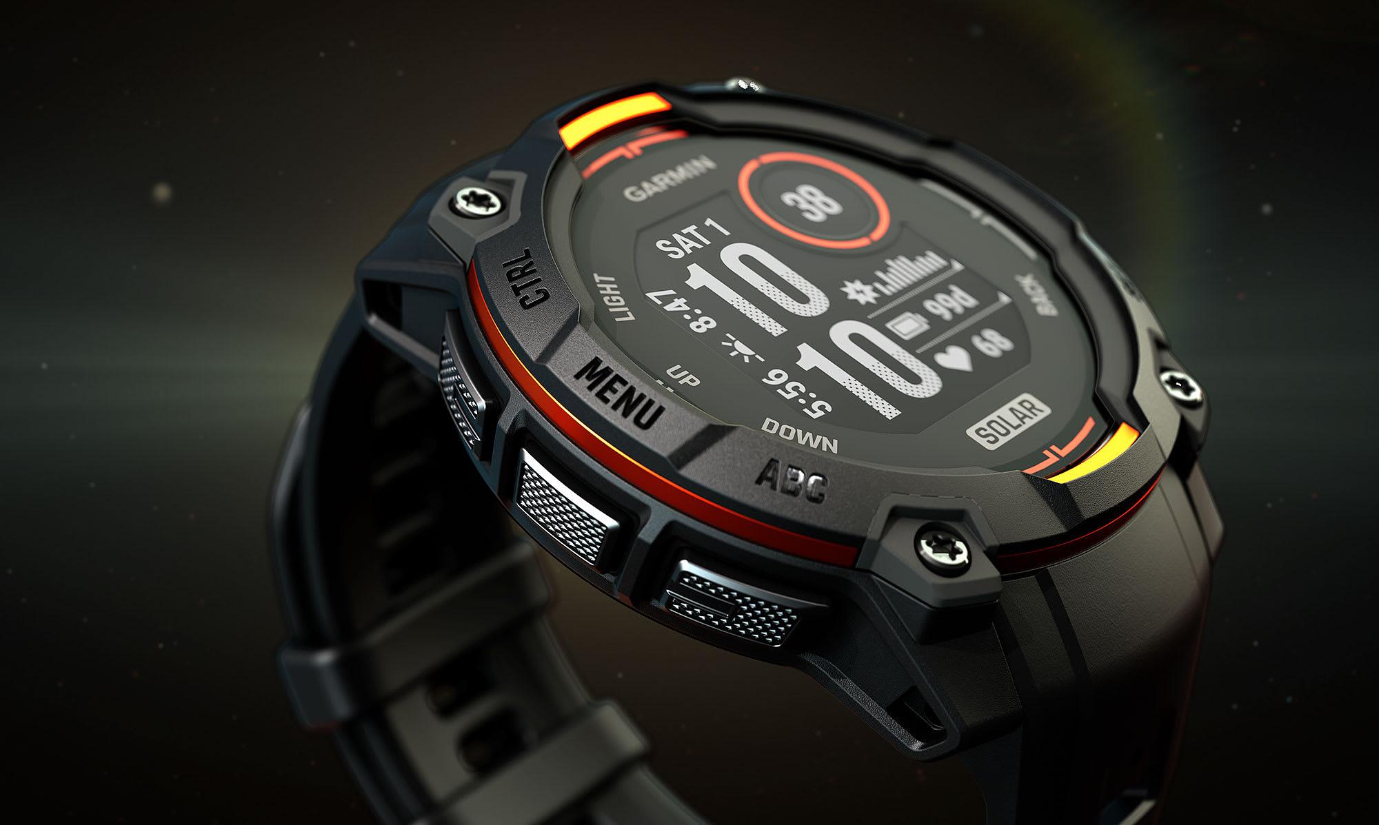 Garmin Instinct 3 50mm-Solar-Black Bezel with Charcoal Band