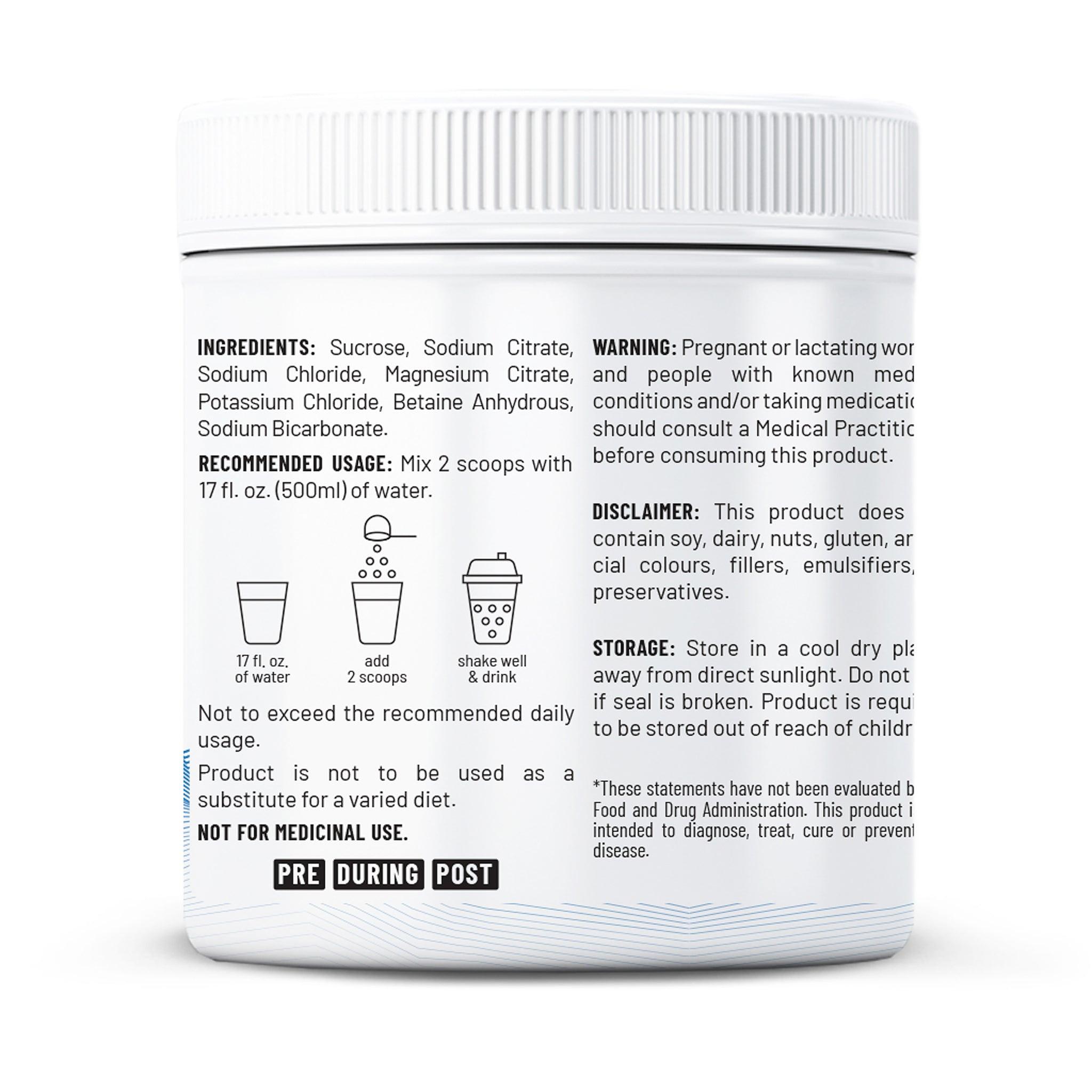 UNIVED Elite Hydration Mix (Bare Naked / 16 Servings)
