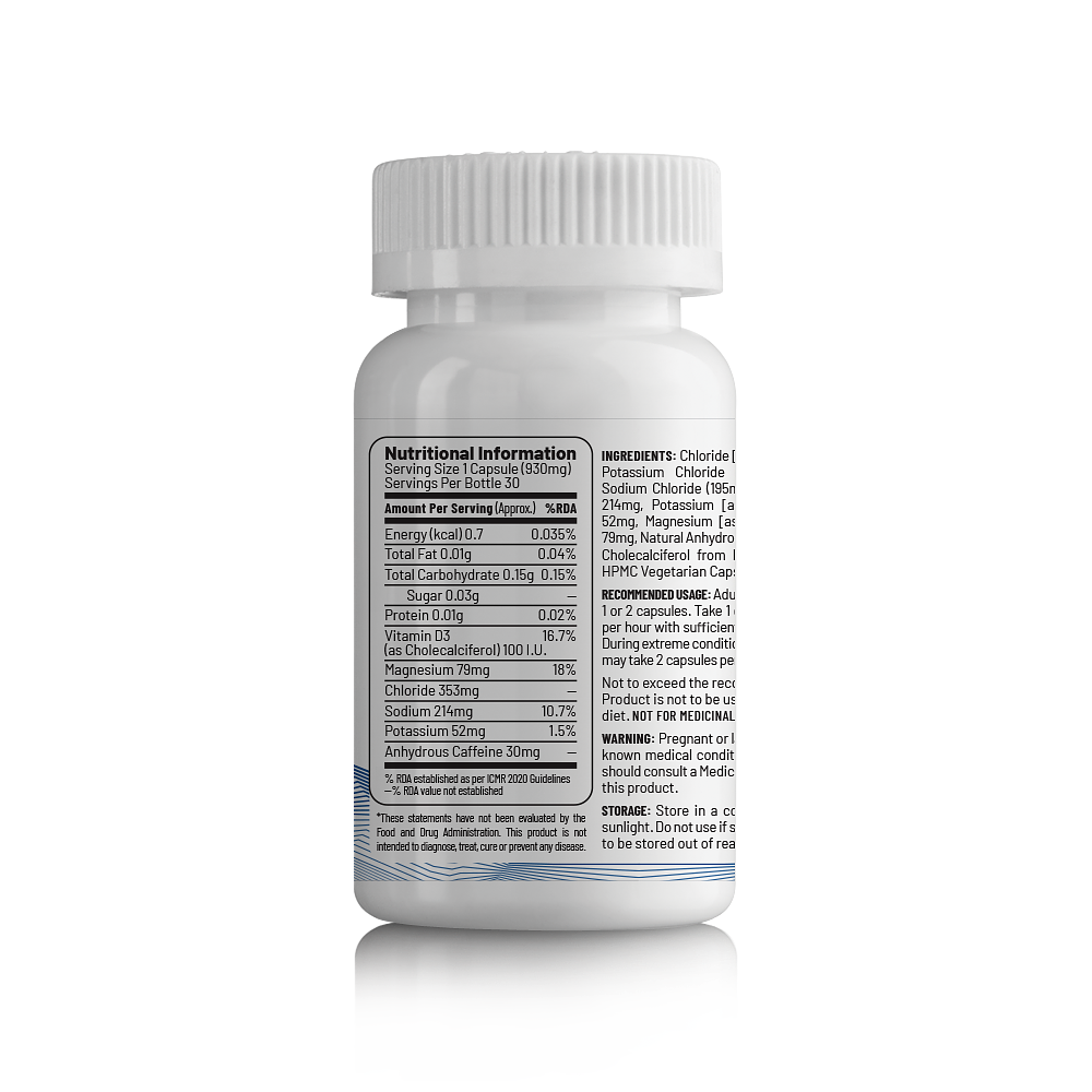 UNIVED Caffeinated Salt Caps (30 Capsules / 30 Capsules)
